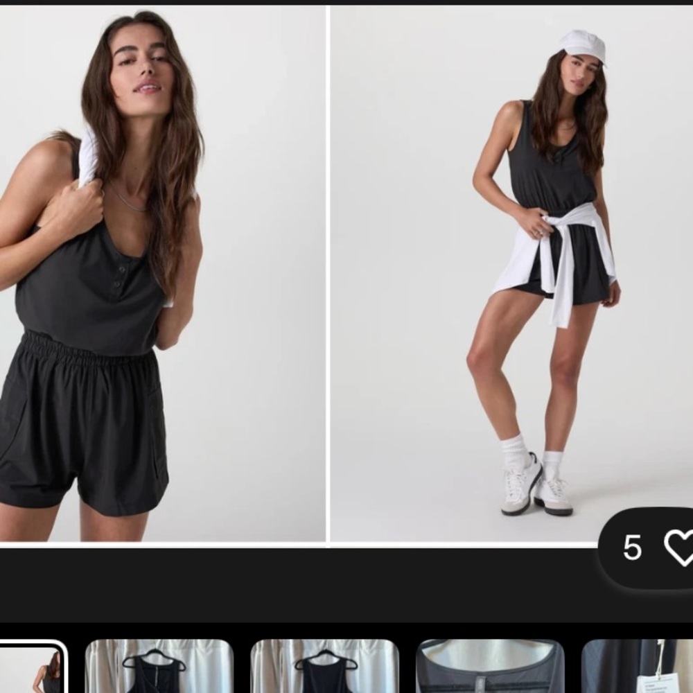 Vuori Black Romper
